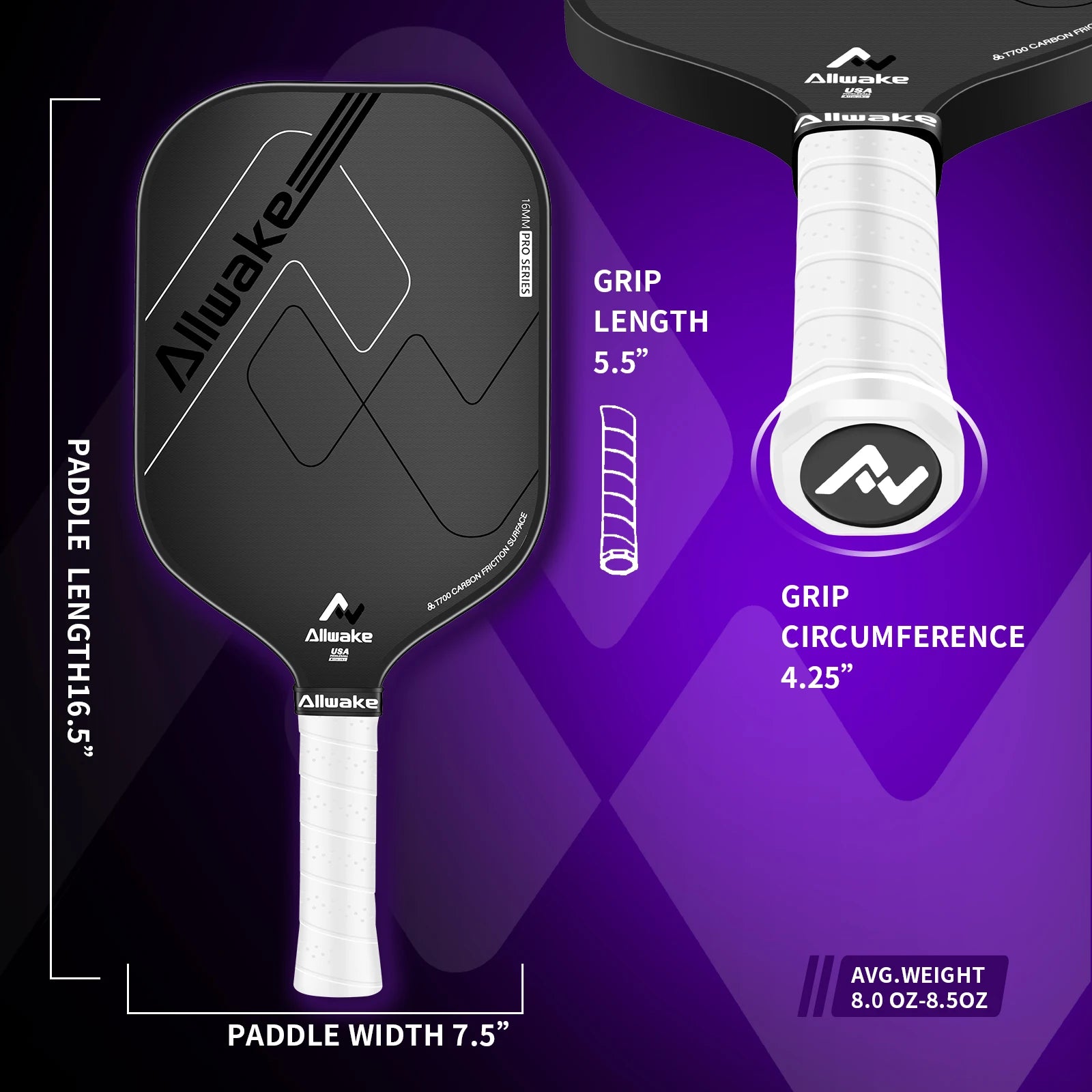 Pickleball Paddle Racquet Allwake Pickleball