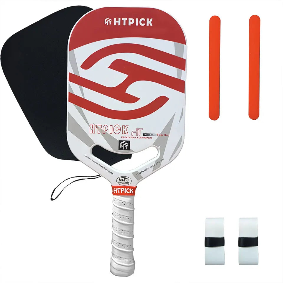 HTPICK Pickleball Carbon Fiber Integrated Professional Enhanced Rotation Pickleball