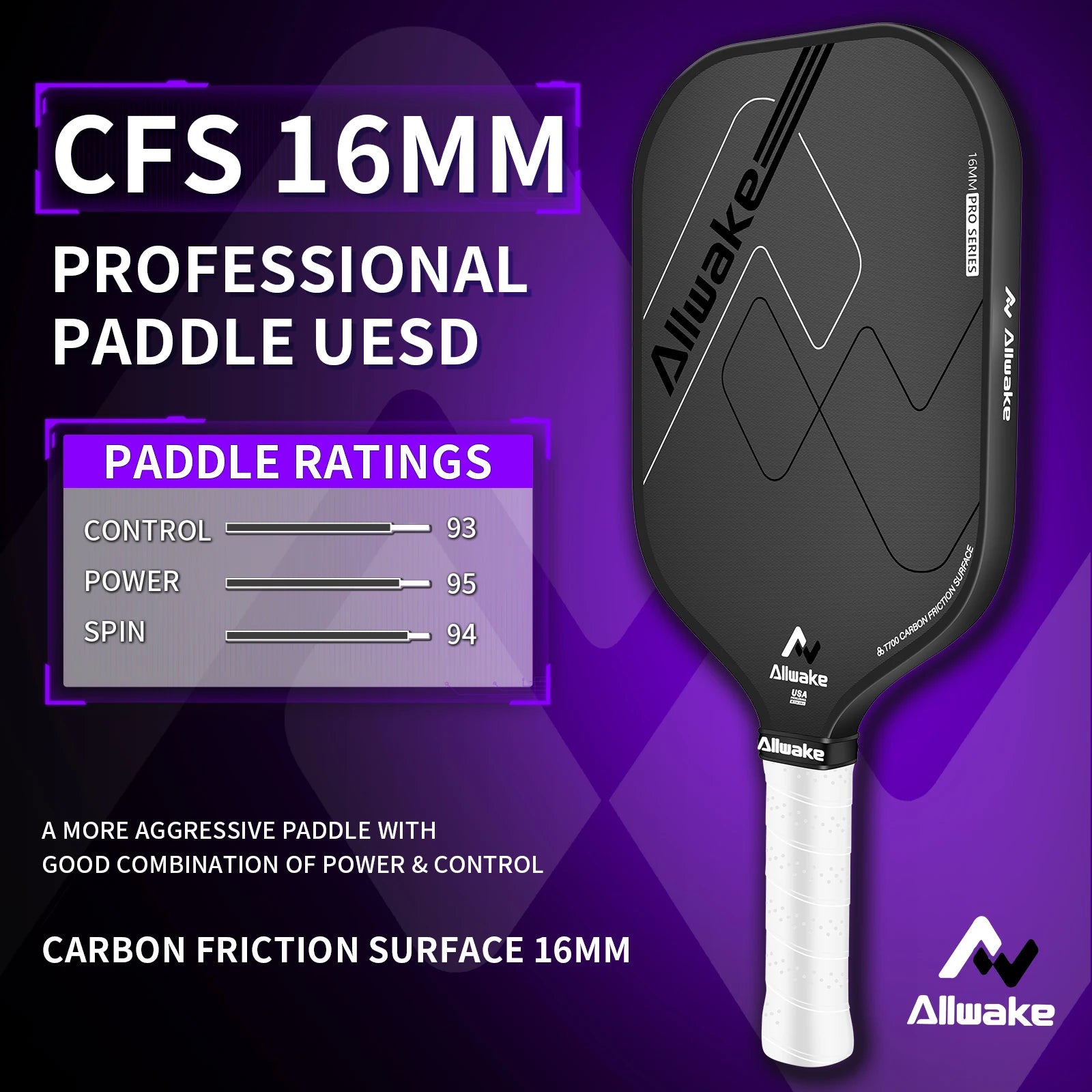 Pickleball Paddle Racquet Allwake Pickleball